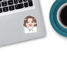 Load image into Gallery viewer, Chibi Yes Sticker