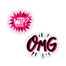 Load image into Gallery viewer, OMG &amp; WTF Stickers