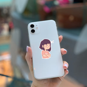 Angry Girl Sticker