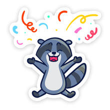 Load image into Gallery viewer, Birthday Racoon Sticker