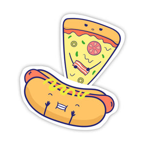 Hot-dog & Pizza Stickers