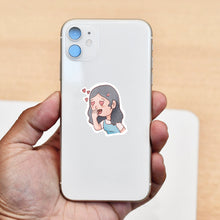 Load image into Gallery viewer, Heart Eyes Girl Sticker