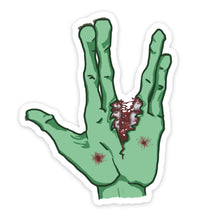 Load image into Gallery viewer, Vulcan Zombie Hand Sticker