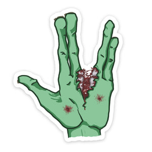 Vulcan Zombie Hand Sticker