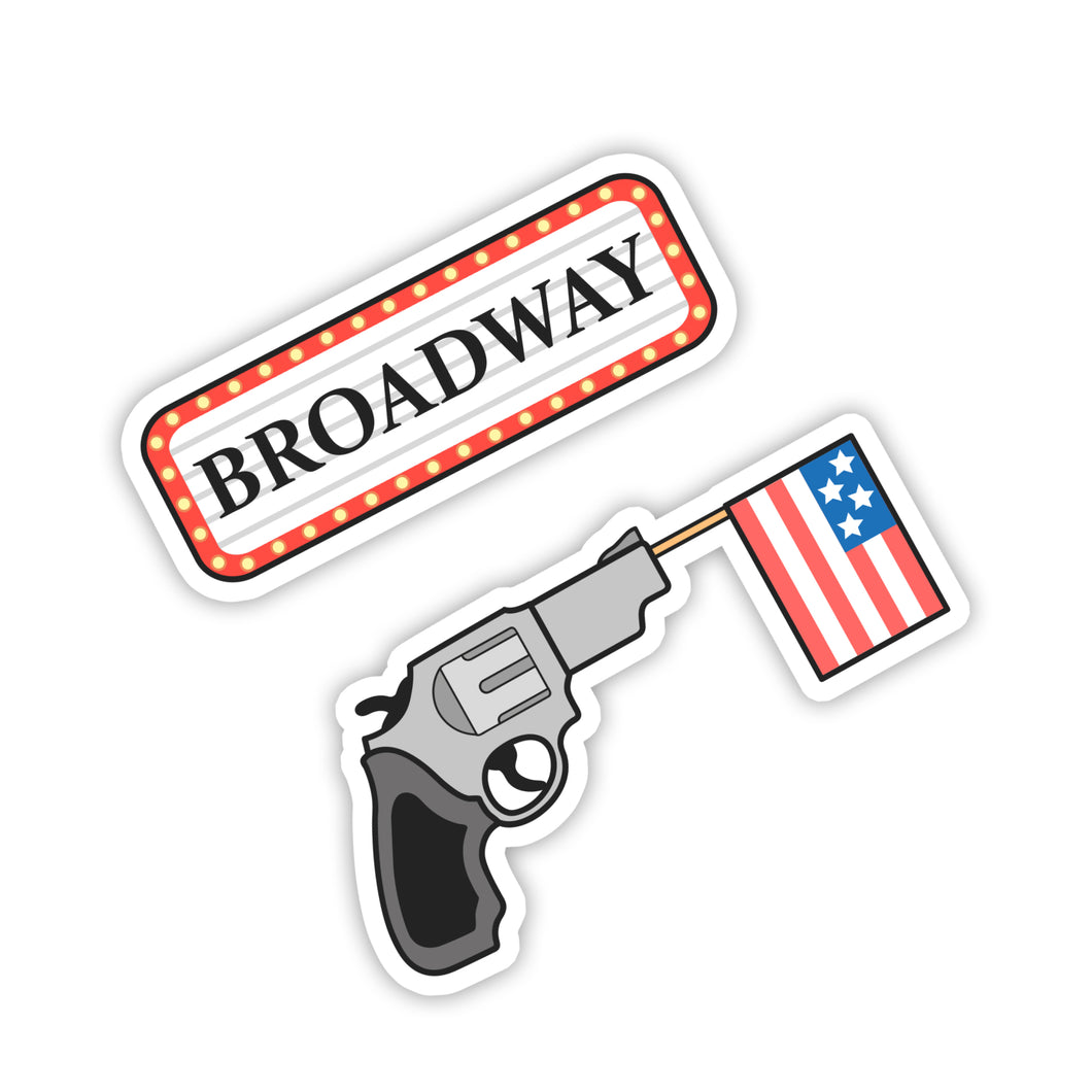 Broadway & Gun Stickers