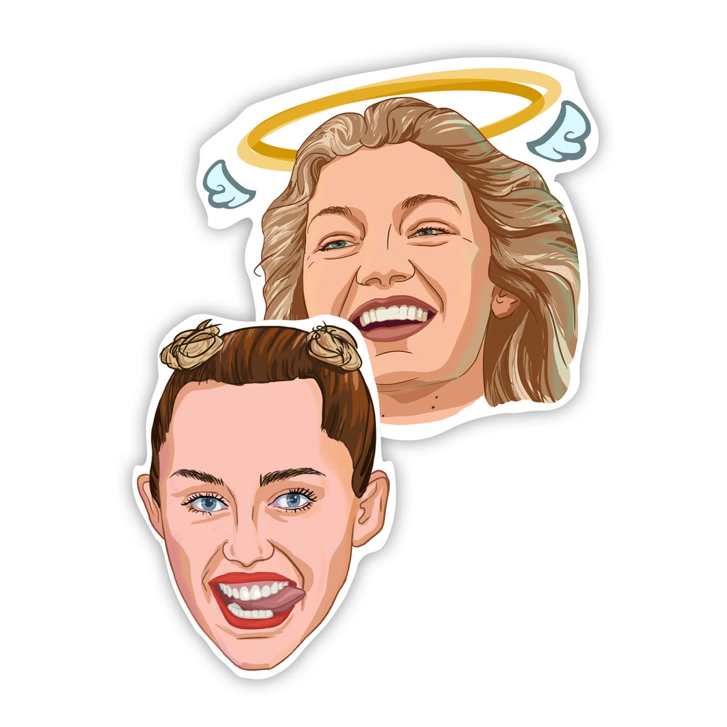 Miley Cyrus & Gigi Hadid Stickers