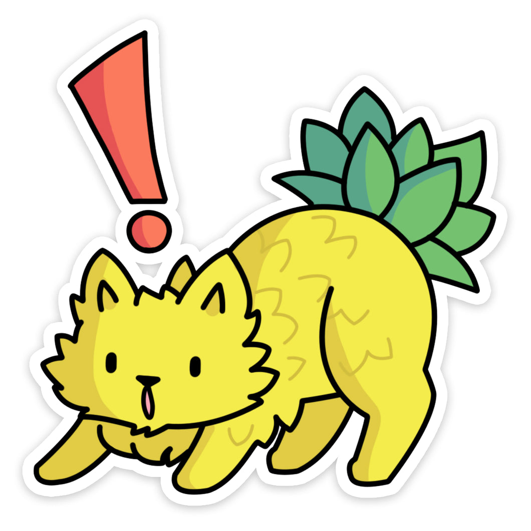 Pineapple Cat Sticker