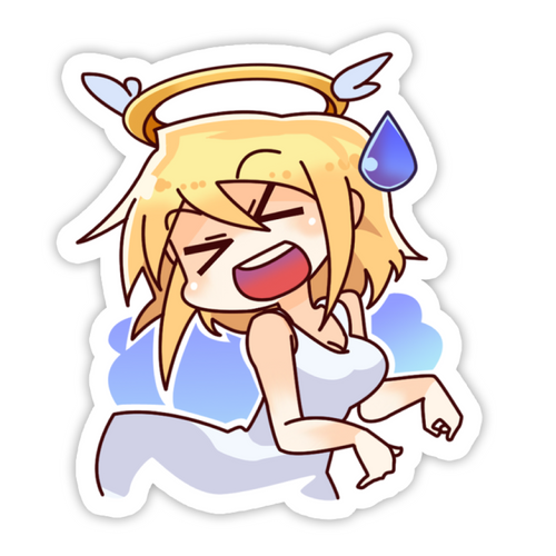 Depressed Angel Sticker
