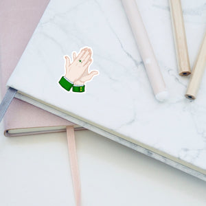 High-Five Saint Patrick Hand Sticker
