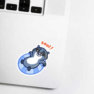 Cool Racoon Sticker